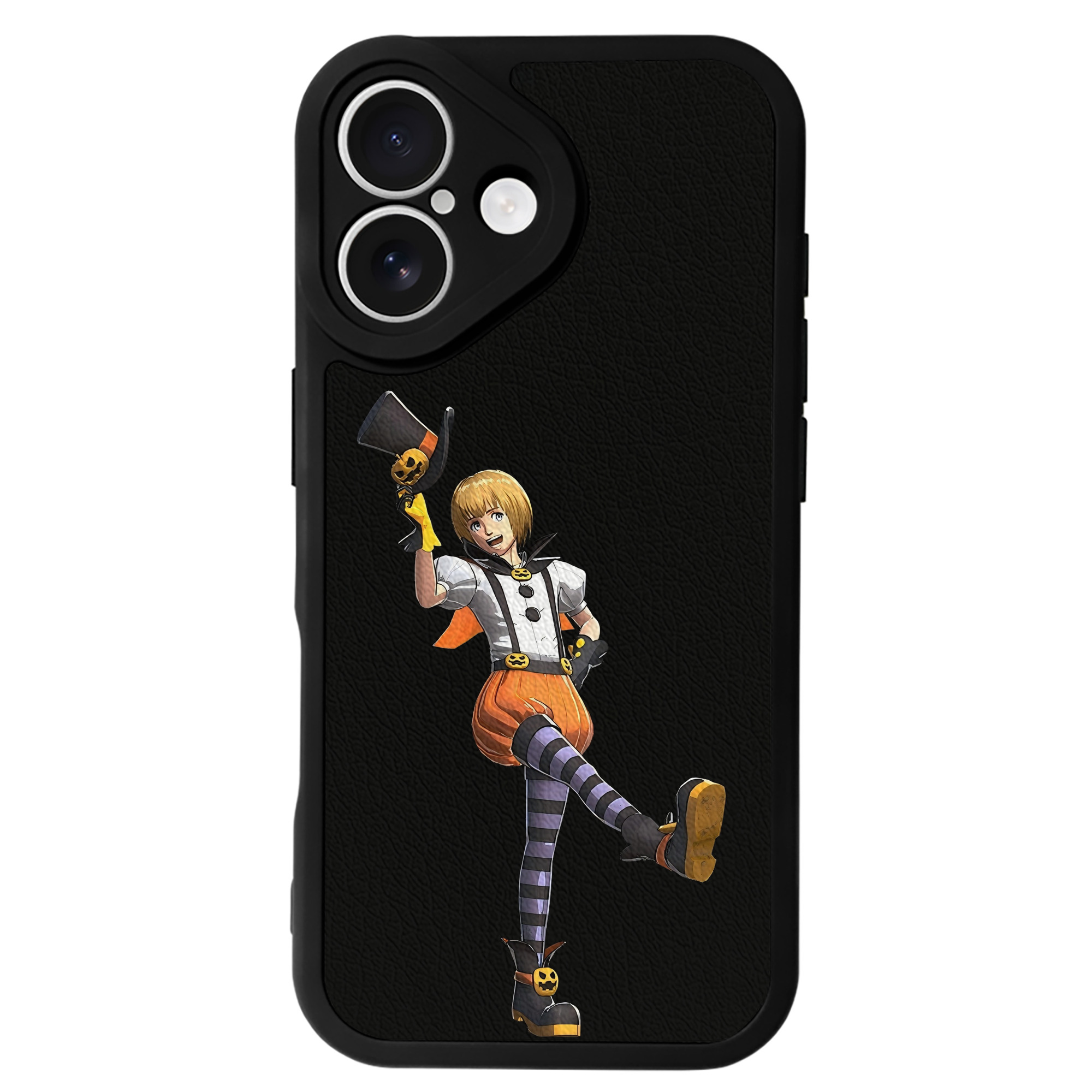 （画像用） 進撃の巨人 アルミン·アルレルト Attack on Titan Armin Arlert 【iPhone 16シリーズ対応】シリコンスマホケース（レザー調） 材質：シリコン